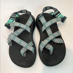 Chaco | Black and Teal Sandals